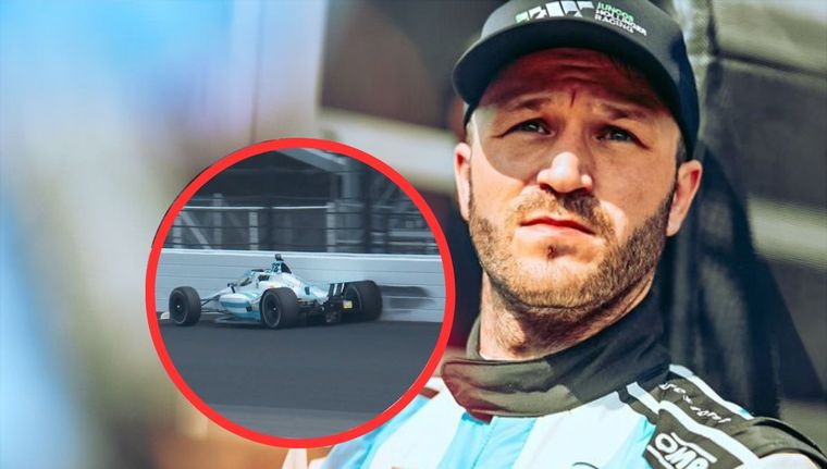 Canapino estuvo muy cerca de golpearse contra uno de los muros.