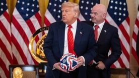 Donald Trump junto a Gianni Infantino: llega el Mundial 2026. Foto Efe