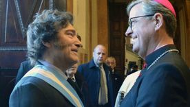 García Cuerva y el presidente Milei Foto: Noticias Argentinas