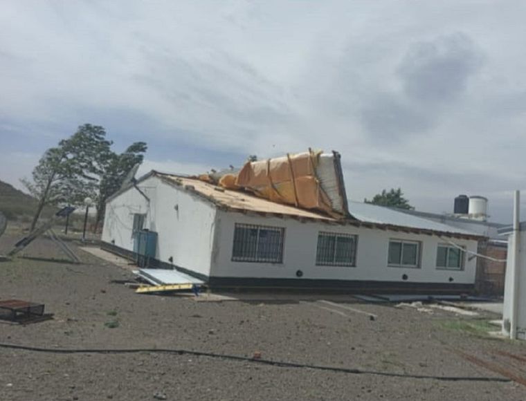 Así quedó la escuela hogar de Malargüe Foto: MDZ