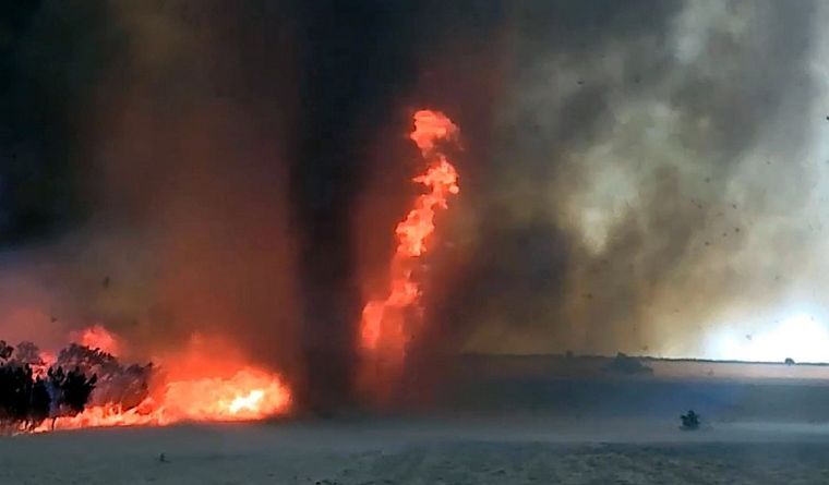 Extraño fenómeno en Australia Foto: Captura de pantalla.