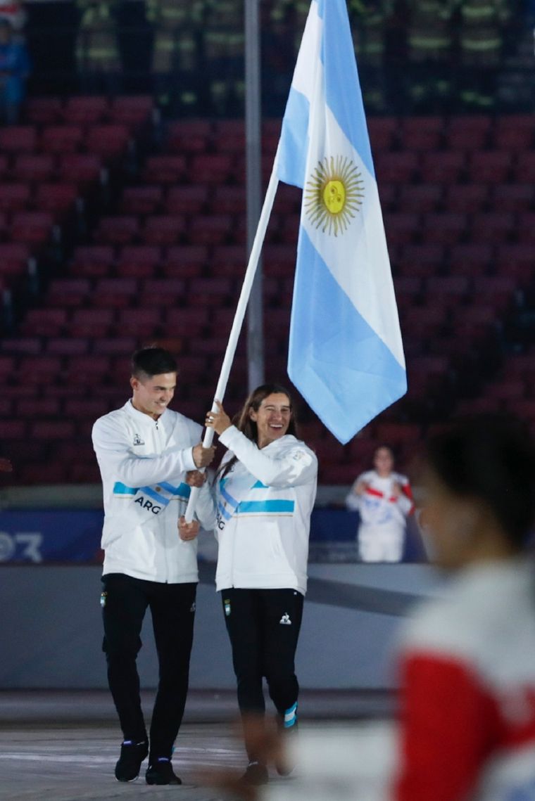 La delegación argentina dijo presente en los Juegos Panamericanos. Foto: EFE