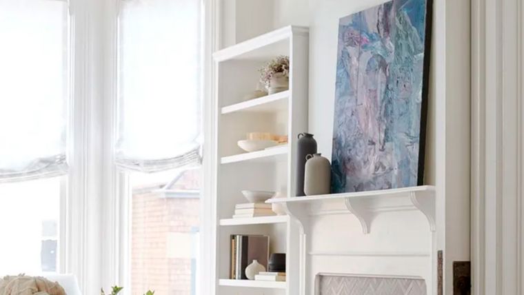 El arte también puede contribuir a un espacio más iluminado y primaveral. Foto: Miss Alice Designs/Liz Daly