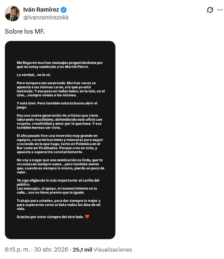 El humorista apuntó contra APTRA. El humorista apuntó contra APTRA. 