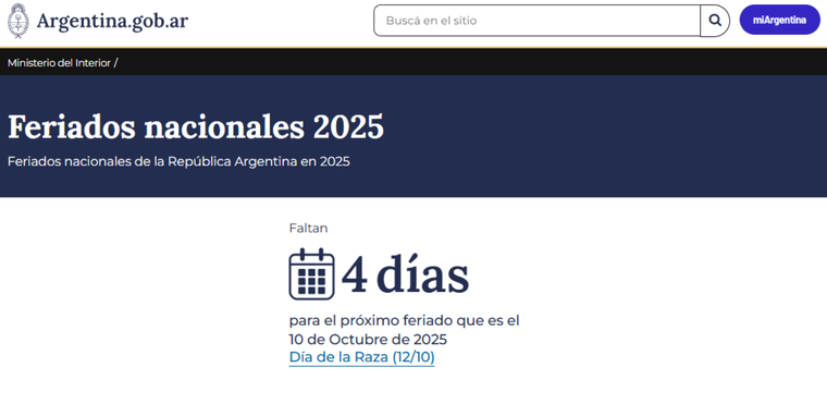 El Gobierno habría oficializado el cambio de nombre para el feriado del 12 de octubre. El Gobierno habría oficializado el cambio de nombre para el feriado del 12 de octubre.