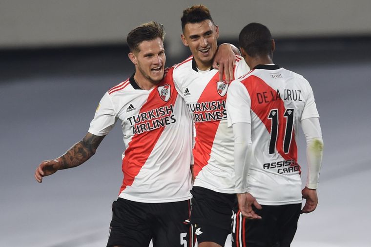 El cordobés se retiró con molestias Foto: River Plate
