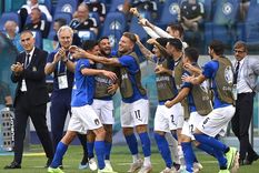 Italia, uno de los candidatos, enfrenta a Austria en el inicio de los octavos de final de la Euro 2020 Foto: EFE