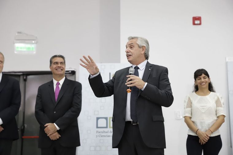 Alberto Fernández en Chaco Foto: Twitter @jmcapitanich