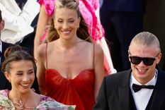 Haaland volvió a hacer de las suyas. El noruego lideró el famoso remo vikingo en el casamiento de Donnarumma.