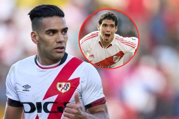 Falcao cruzó a un hincha de River que le recriminó nunca haber vuelto al club.
