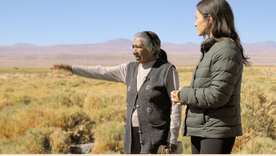 La familia de Raquel crió ovejas en el salar de Atacama, Chile, durante generaciones, pero ahora todo está seco, dice. La familia de Raquel crió ovejas en el salar de Atacama, Chile, durante generaciones, pero ahora todo está seco, dice.