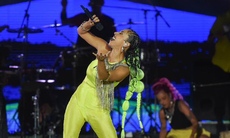 La Delio Valdez fue la encargada de darle cierre a la Vendimia 2024 Foto: Foto: Juan Ignacio Blanco/MDZ