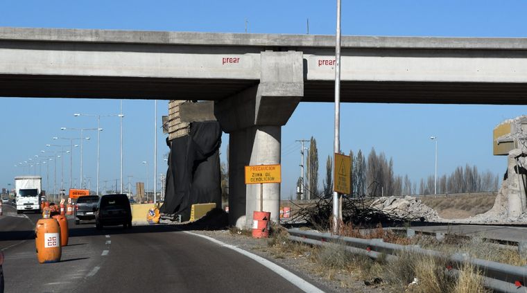 La Variante Palmira, obra de Vialidad Nacional, se encuentra en ejecución hace años y todavía no es inaugurada Foto: ALF PONCE MERCADO / MDZ