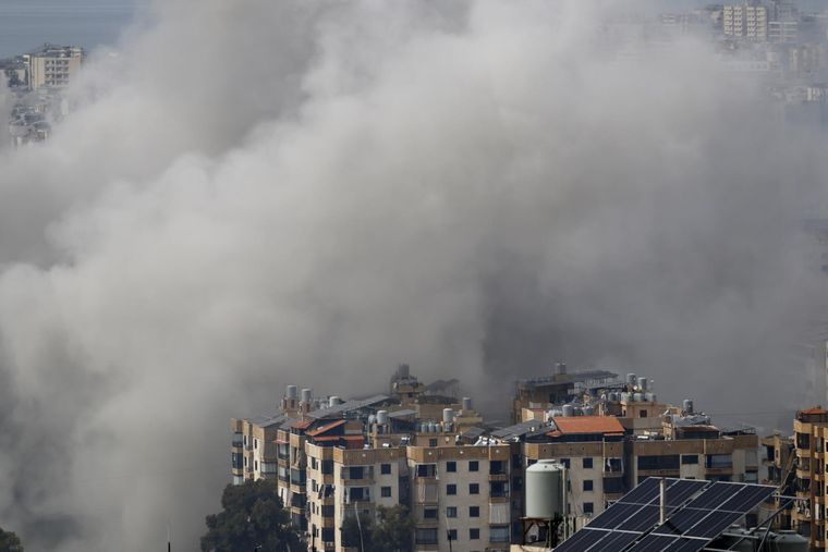 Israel atacó Beirut, la capital del Líbano, la semana pasada. Israel atacó Beirut, la capital del Líbano, la semana pasada.