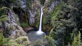 Esta cascada se encuentra oculta en el bosque y se llega a través de un sendero Foto: shutterstock