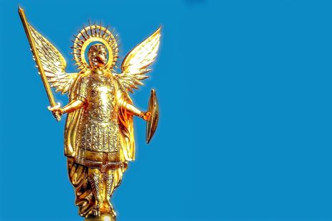 Angel Protege con su luz celestial. Foto: Fuente: Shutterstock