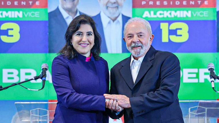 Simone Tebet, mucho más cerca de Lula. Foto: Télam.