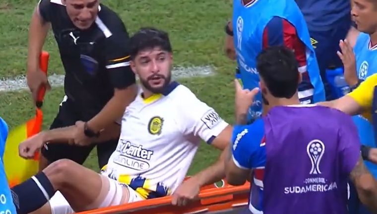 El cruce entre Brítez y Mallo. Foto: Captura