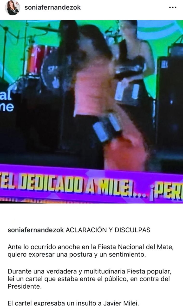 Fernández realizó una publicación en Instagram tras el escándalo que se generó por el momento. Fernández realizó una publicación en Instagram tras el escándalo que se generó por el momento.