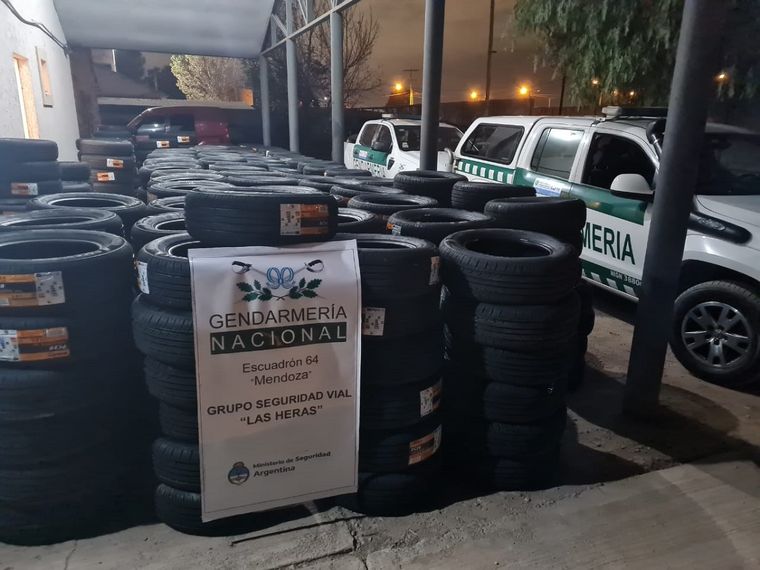 La mercadería incautada. Foto: Gendarmería Nacional.