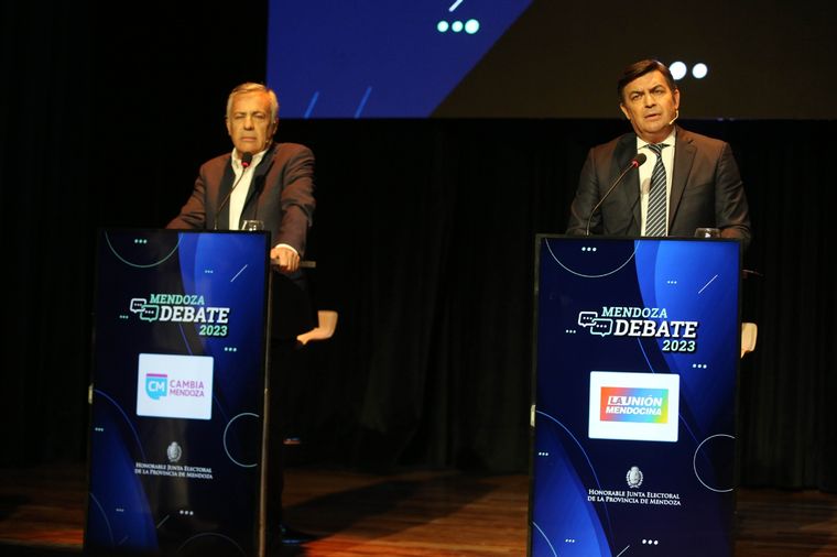 Alfredo Cornejo y Omar De Marchi, exsocios políticos hoy enfrentados en la carrera a la gobernación de Mendoza Foto: Gentileza SIJUM