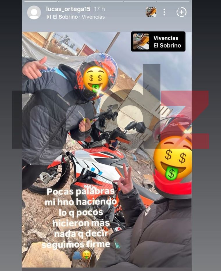 Uno de los posteos en Instagram que comprometió a los sospechosos. Uno de los posteos en Instagram que comprometió a los sospechosos.