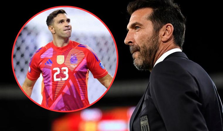 Buffon eligió al Dibu entre los mejores de la actualidad y no dudó con su puesto en el podio.