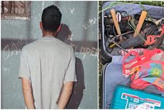 El señalado ladrón de 22 años que fue detenido tras la persecución por el robo en una finca de Maipú.&nbsp;