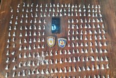 En la requisa al sospechoso se hallaron 284 envoltorios de cocaína Foto: Ministerio de Seguridad de Mendoza