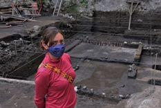 Foto: MAURICIO MARAT/INAH. El altar se encontró en una excavación para unas viviendas cerca de la Plaza Garibaldi en Ciudad de México.