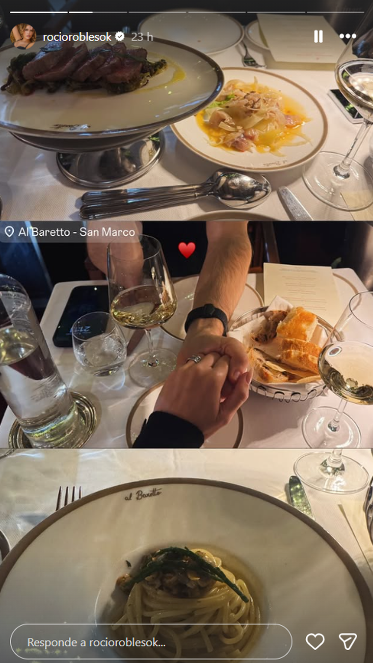 La historia que compartió Rocío Robles con Adrián Suar. La historia que compartió Rocío Robles con Adrián Suar.