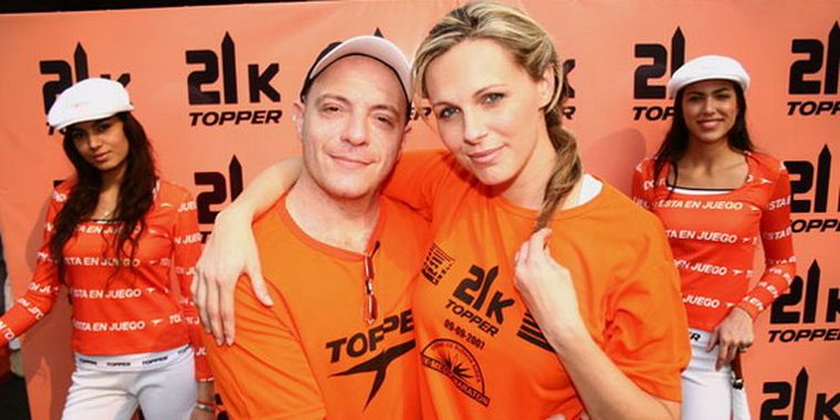 Flamante matrimonio: Campi y Denise Dumas. Foto: Mdz