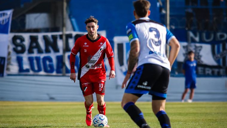 Marcelo Eggel es el conductor del Deportivo Maipú. El zurdo tiró el córner que derivó en el 1-0 del Cruzado ante Almagro.&nbsp;