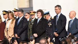 El presidente Javier Milei en el Cabildo, sin Patricia Bullrich. El presidente Javier Milei en el Cabildo, sin Patricia Bullrich.