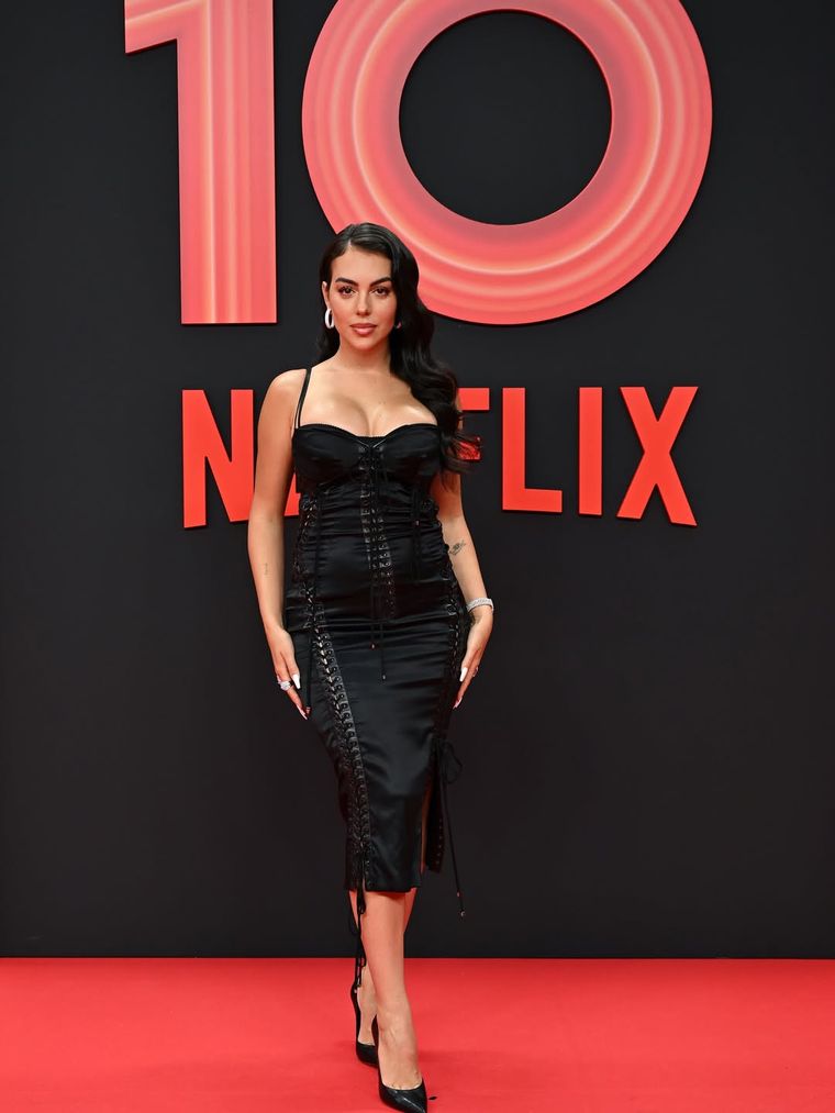Georgina Rodríguez presente en el evento de Netflix. Georgina Rodríguez presente en el evento de Netflix.