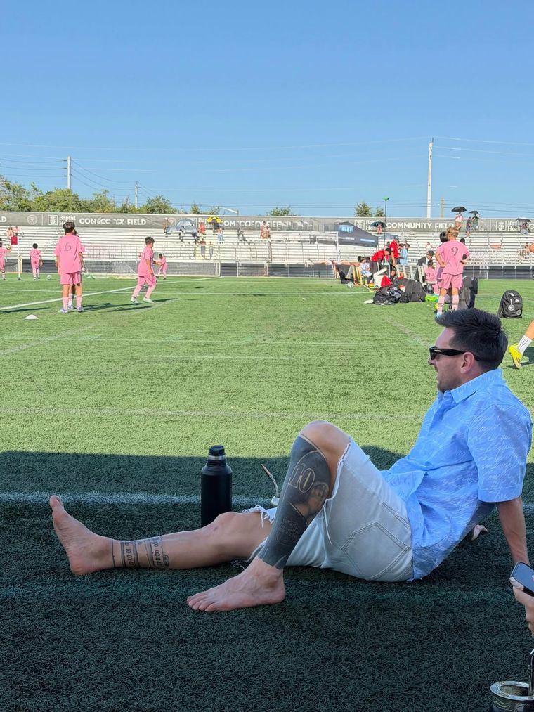 La foto de Messi que compartió Antonela. La foto de Messi que compartió Antonela.