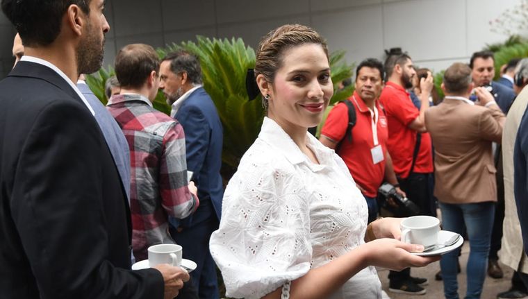 La diputada nacional Lourdes Arrieta en el desayuno de Coviar. Foto: Marcos Garcia/MDZ