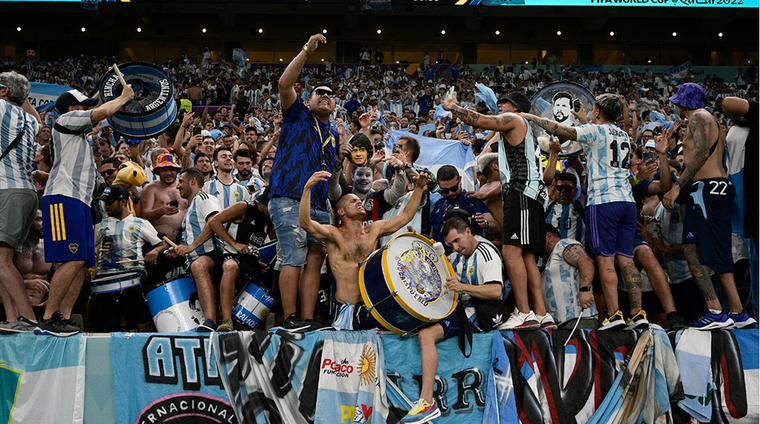 La hinchada argentina La hinchada argentina