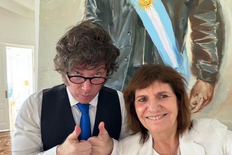 El presidente Javier Milei y la senadora Patricia Bullrich El presidente Javier Milei y la senadora Patricia Bullrich