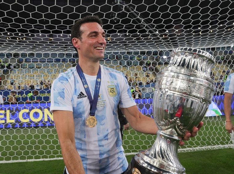 El DT finalizó invicto el año tras 27 encuentros. Foto: @Argentina