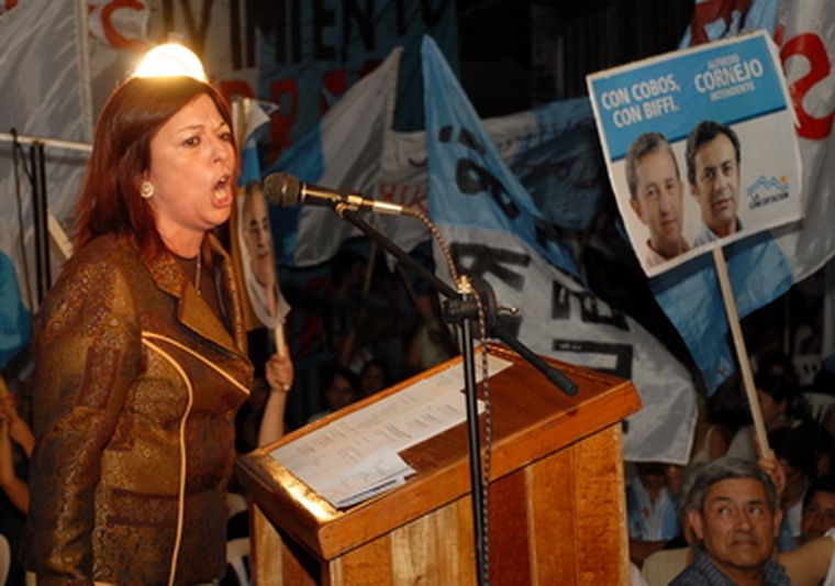 El pasado junto a Cobos le jugó en contra a Marita Perceval. Foto: Nacho Gaffuri / MDZ