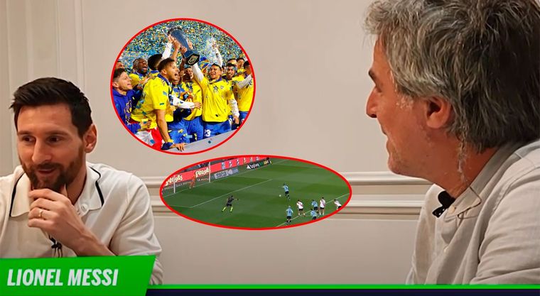 Messi reveló que también estuvo prendido a la definición de la última LPF entre Boca y Racing.