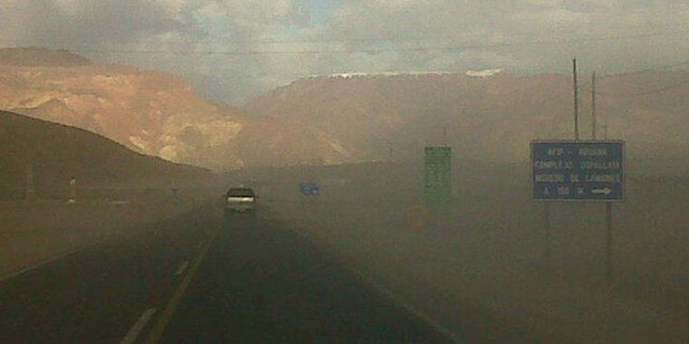 Ruta 7, sobre la que ocurrió el vuelco. Foto: TW