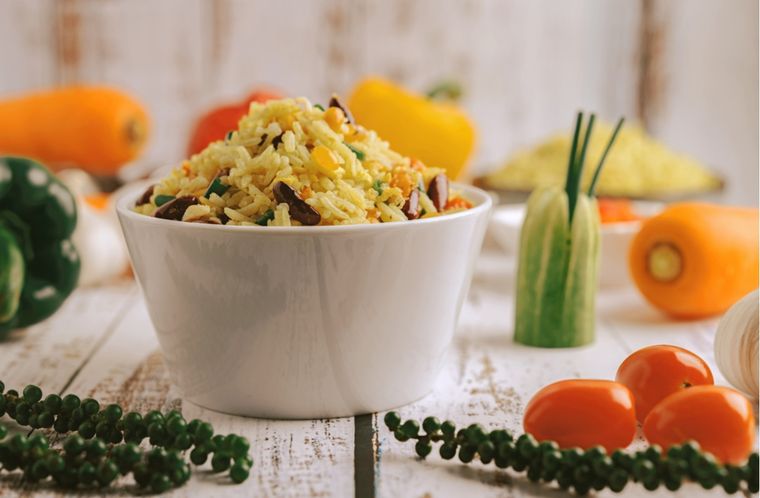 Arroz con elote y chile poblano Una receta muy simple para hacer en pocos minutos Foto: Shutterstock