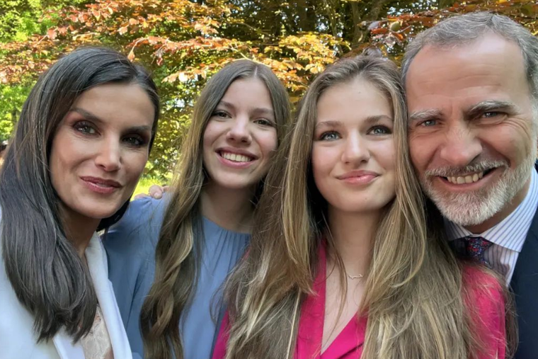 Familia Real Española Foto: INSTAGRAM @letiziaortizfanss