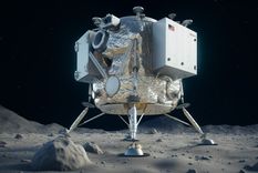 Estados Unidos busca volver a la Luna después de 50 años. Foto: Imagen generada por Midjourney