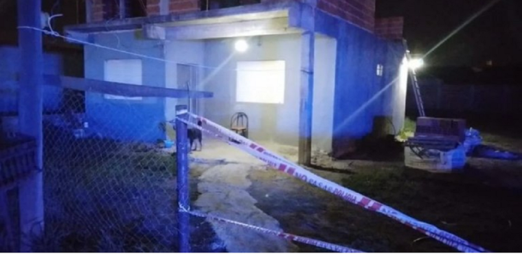 El domicilio en el que ocurrió el femicidio Foto: NA