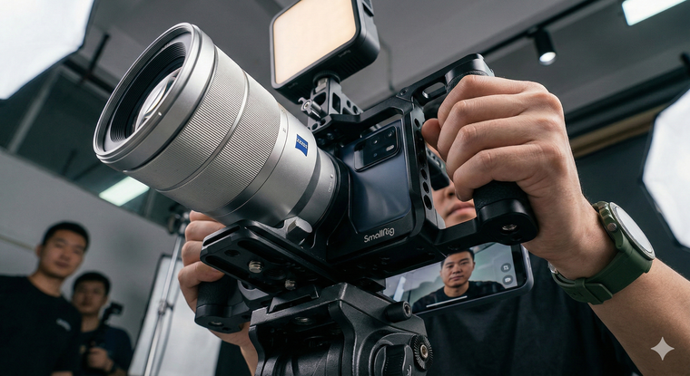La marca china Vivo apuesta con un teléfono con complementos de fotografía y video. La marca china Vivo apuesta con un teléfono con complementos de fotografía y video.