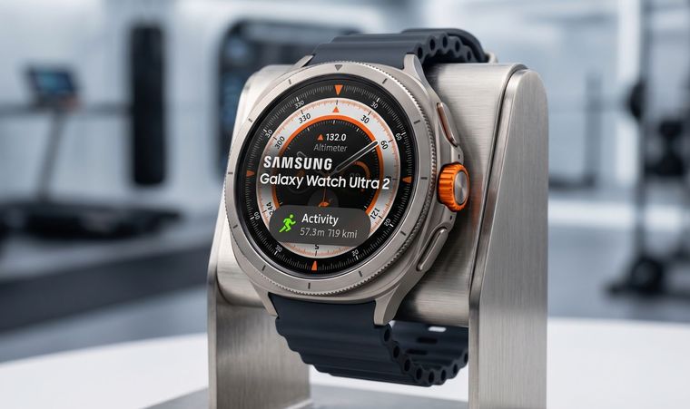 El Galaxy Watch Ultra2 de Samsung combina titanio, cristal de zafiro y resistencia para condiciones extremas.