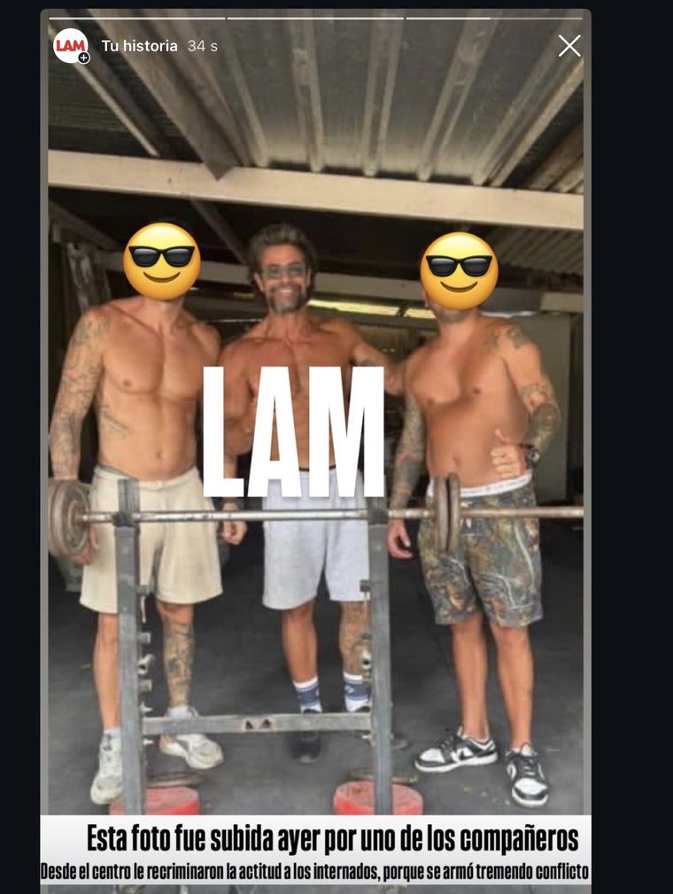 Así se ve Luciano Castro en rehabilitación. Así se ve Luciano Castro en rehabilitación.